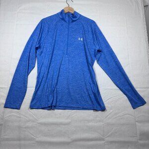 Under Armour Womens Tech 1/2 Zip Loose Pullover Top Size XL Blue Athleisure NEW